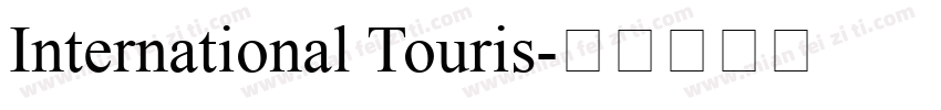 International Touris字体转换